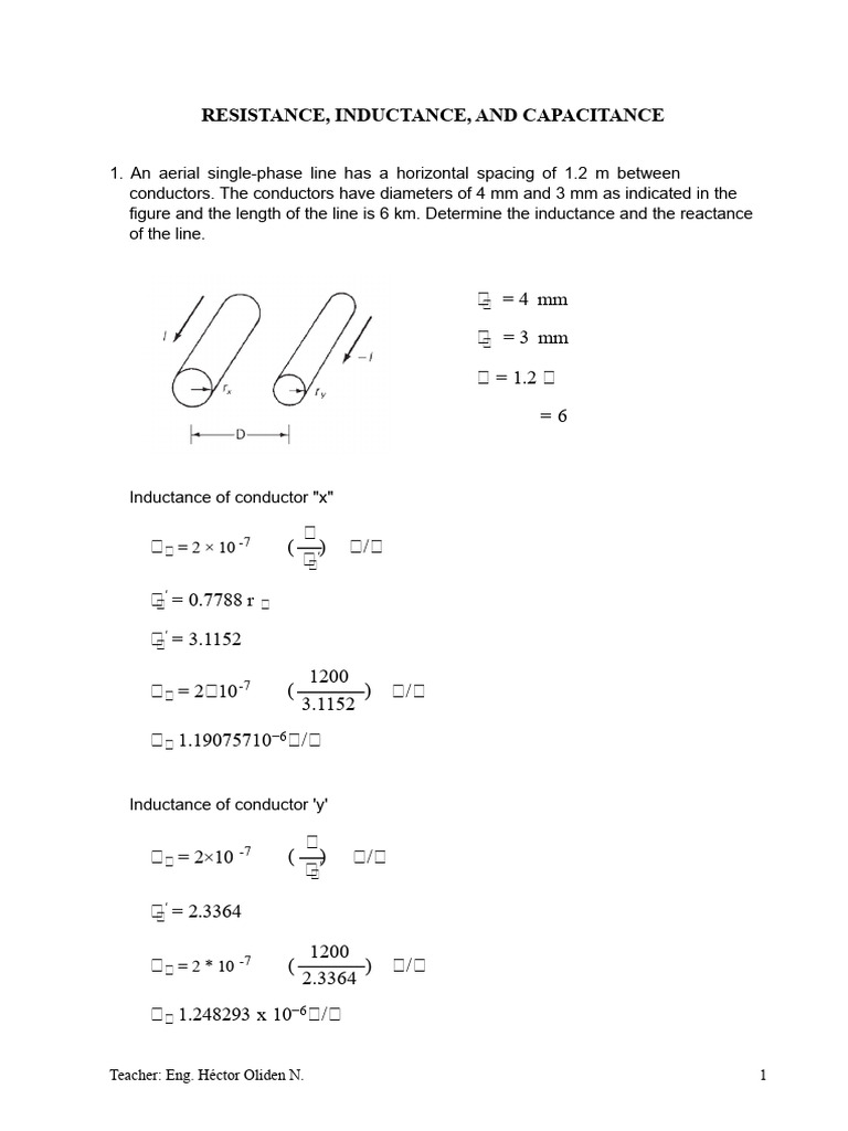 Inductance and Reactance Calculations | PDF | Inductance | Electromagnetism