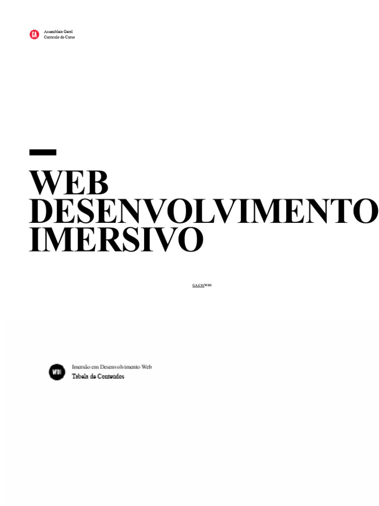 Curso Imersivo de Desenvolvimento Web | PDF | Script Java | Rede ...