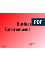 Business Environment: B.Dinisha Babm K 20/04