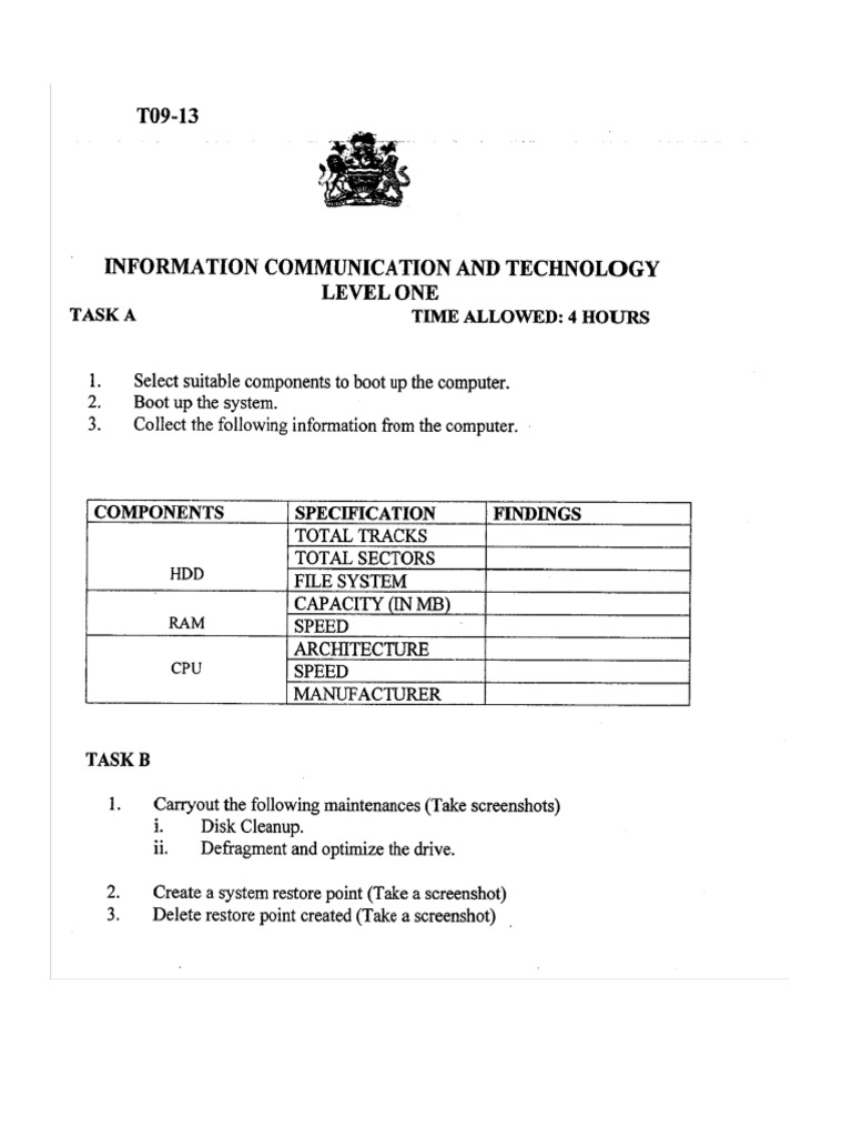 PRACTICAL ICT Level 1 | PDF