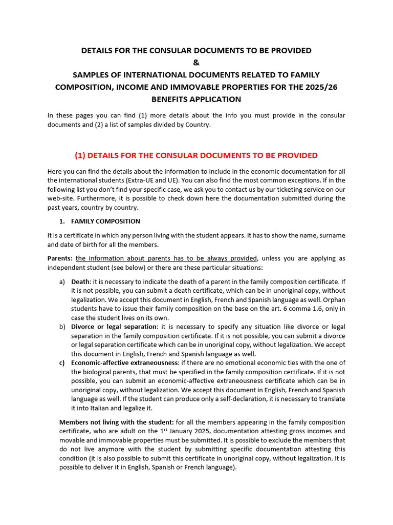 Consular Document Requirements for 2025/26 | PDF | Diplomatic Mission ...