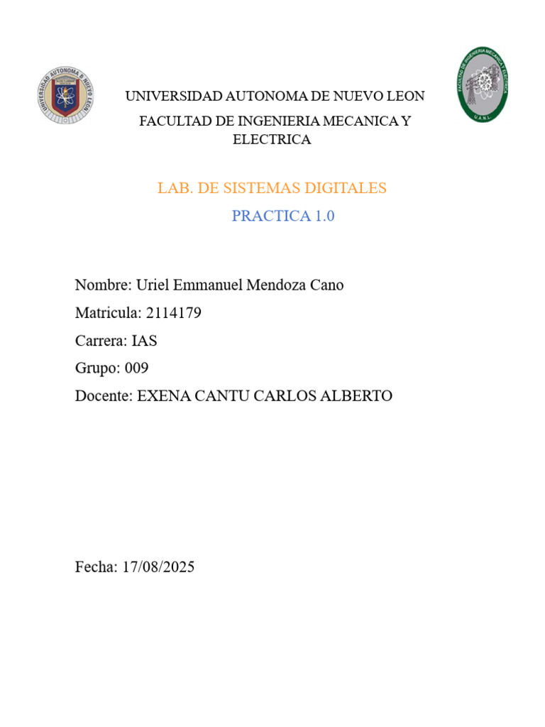 Practica 1.0 | PDF