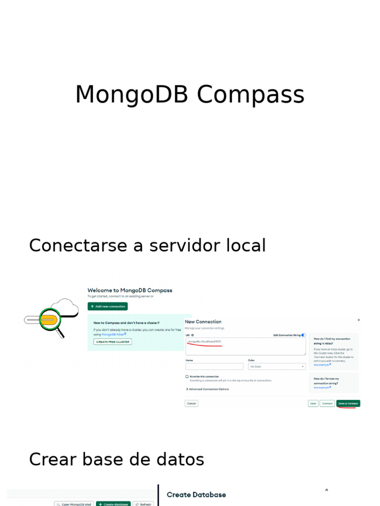 Guía Completa de MongoDB Compass | PDF