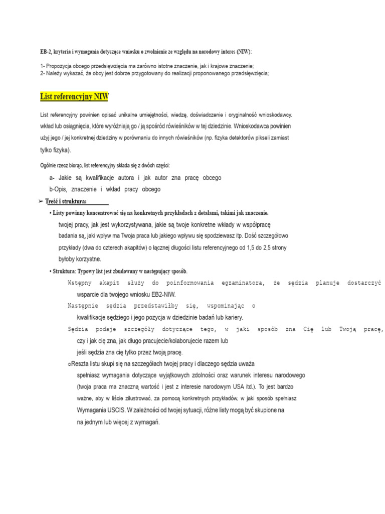 Kryteria Formatu Listu Referencyjnego | PDF