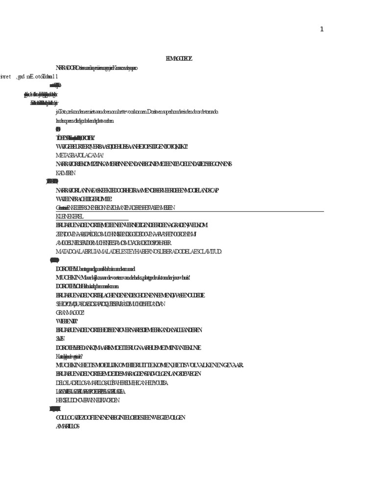 Script Van Het Stuk de Tovenaar Van Oz | PDF