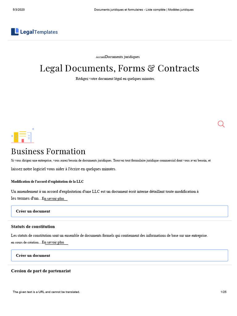 Modèles de documents juridiques gratuits | PDF | Sodles | Travailleur ...