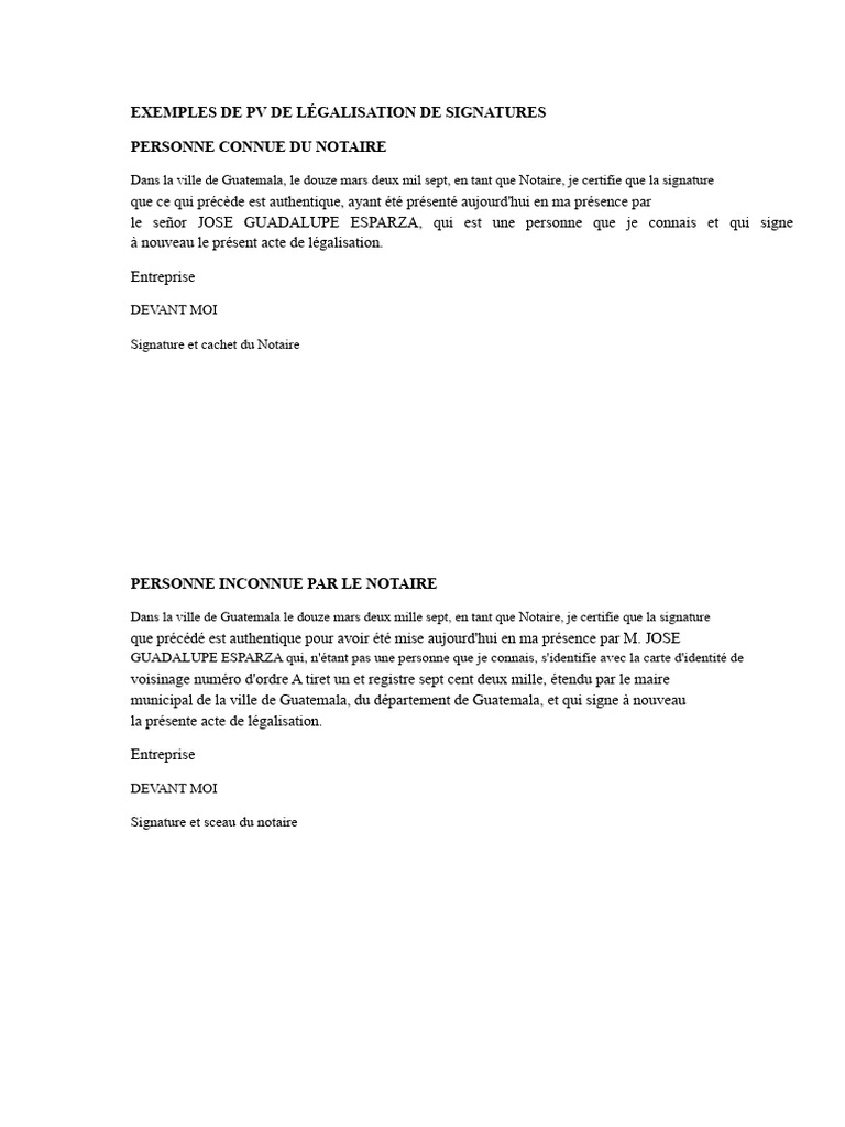 Légalisation de signatures au Guatemala | PDF | Sceau