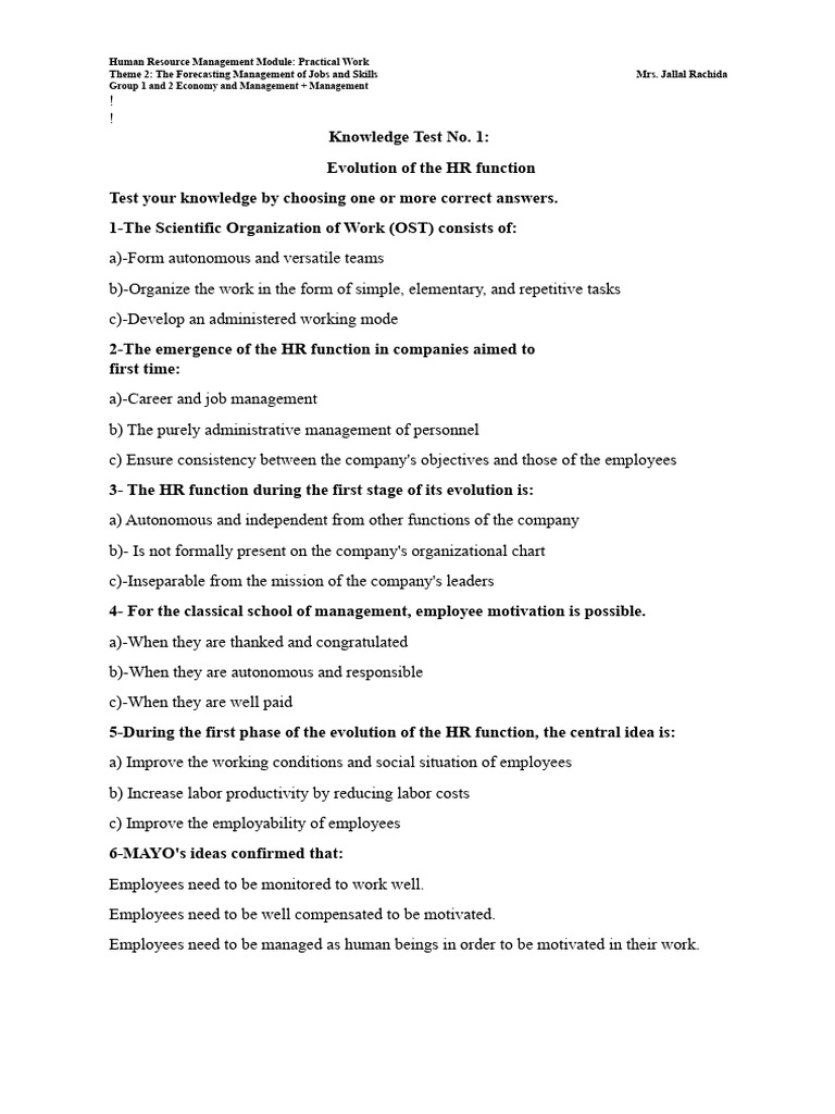 HR Management: Job & Skills Forecasting | PDF | Employment | Human ...