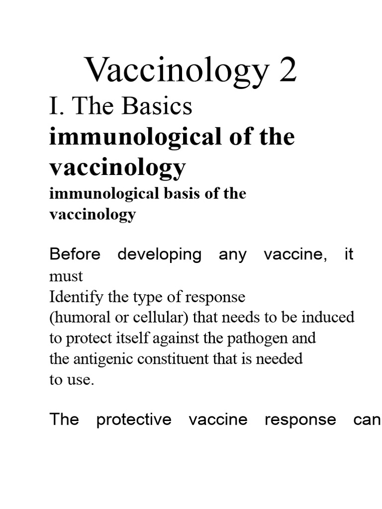 Immunological Principles of Vaccinology | PDF | Vaccines | Immune System