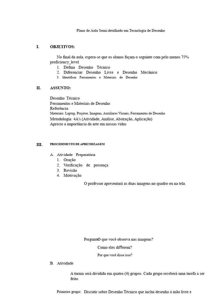 Aula de Desenho Técnico e Ferramentas | PDF | Desenho | Imagem