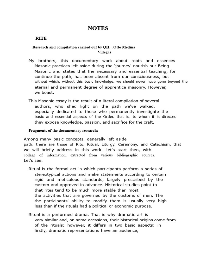 Rite Ritual Liturgy Ceremony and Underlined Catechism | PDF | Rituals ...