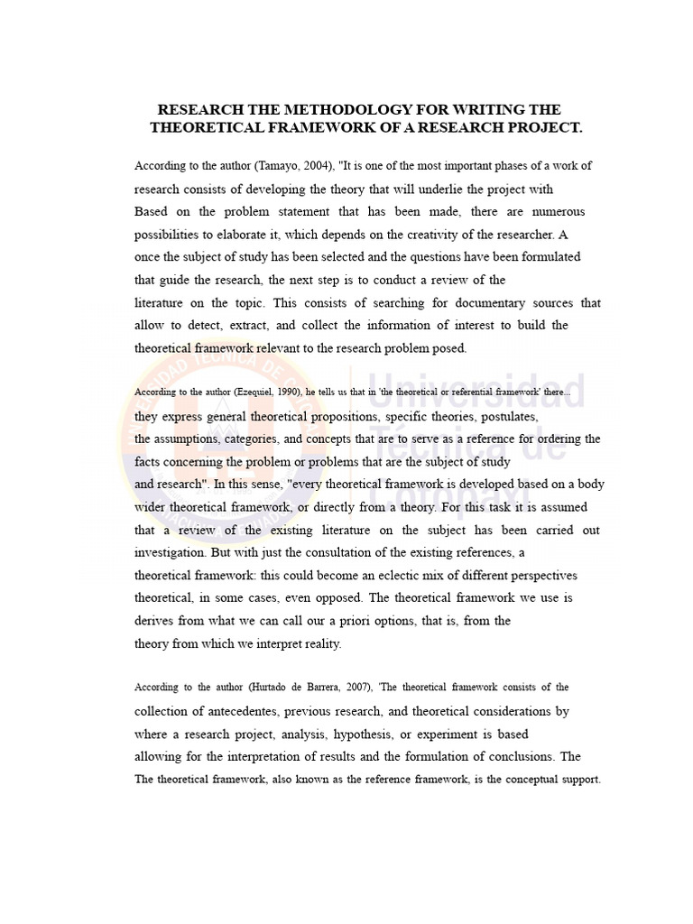 Writing a Theoretical Framework Guide | PDF | Theory | Hypothesis