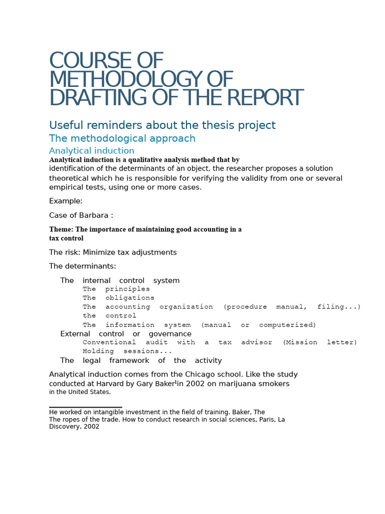 Course On Writing Methodology For The Thesis | PDF | Methodology ...