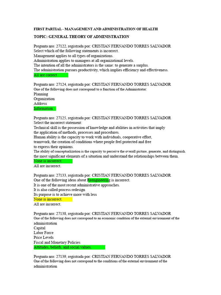 First Partial - Management | PDF | Goal | Motivation