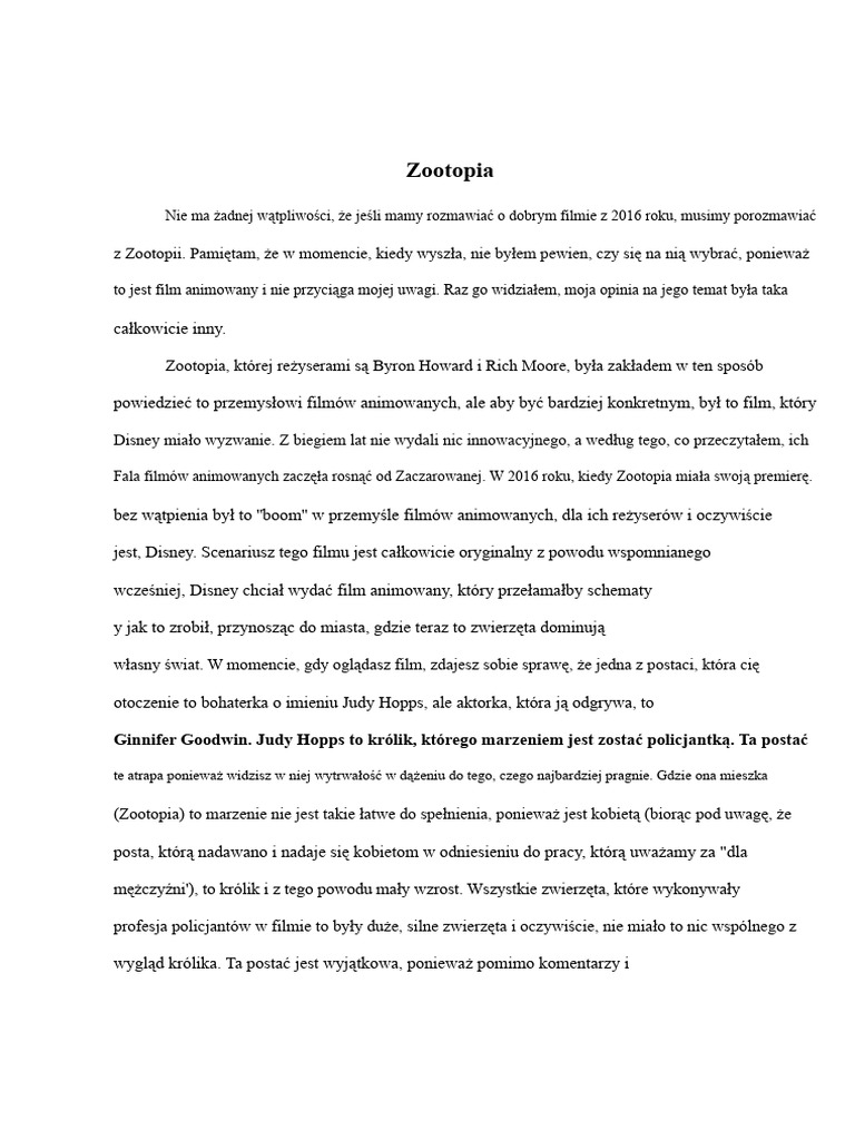 Zootopia | PDF