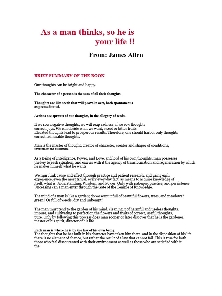 Mastering Thoughts for Life Transformation | PDF | Thought | Mind