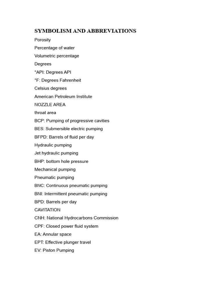 Oil and Gas Terminology Guide | PDF