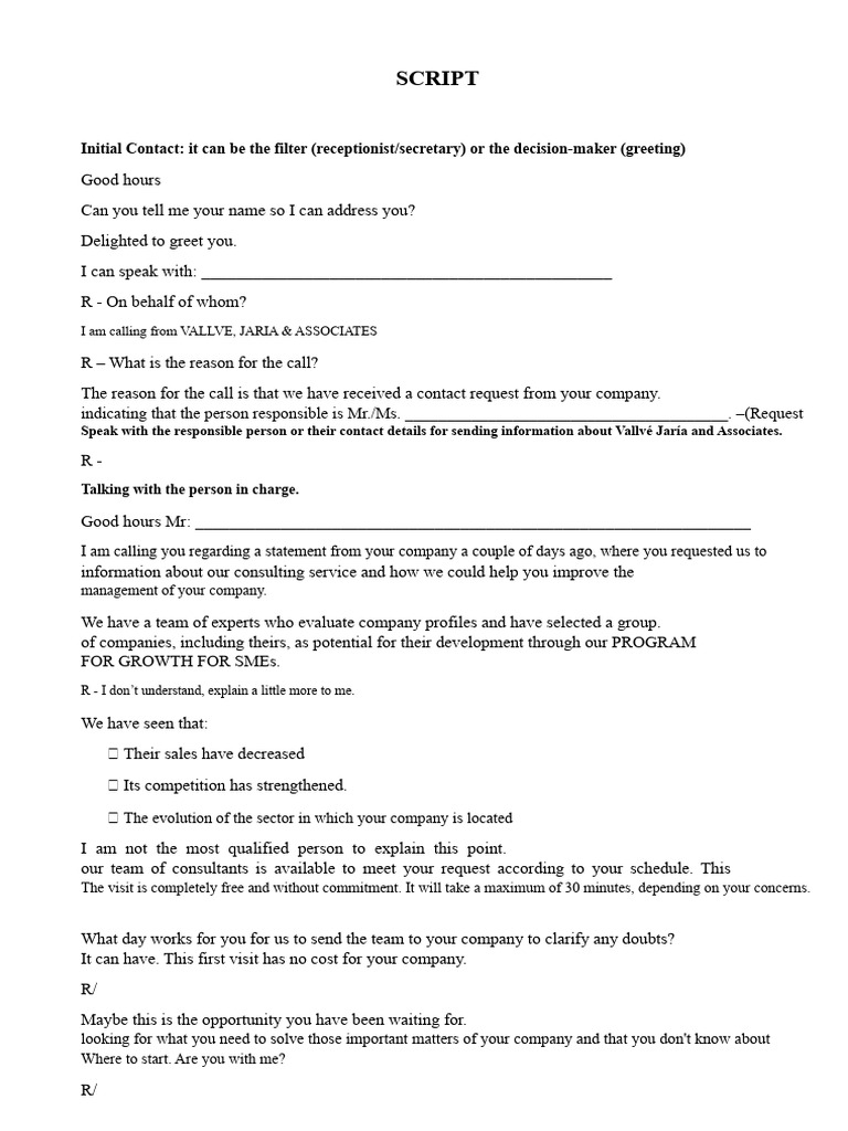 Wolf of Wall Street Cold Call Script | PDF