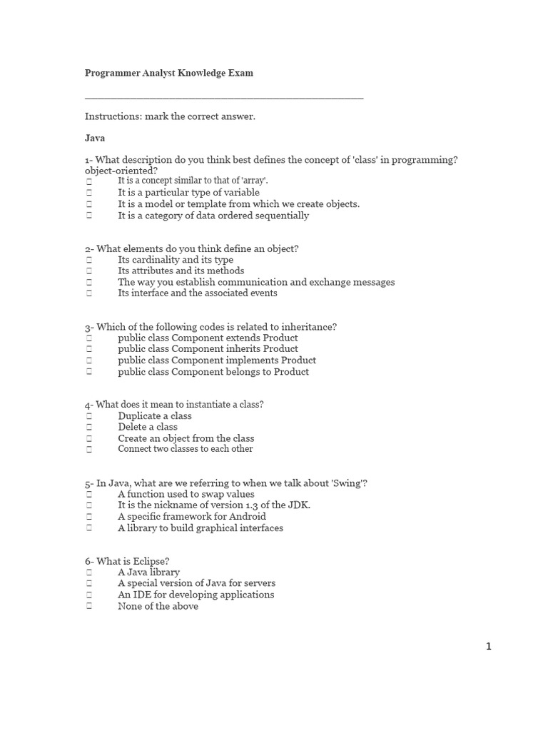 Programmer Analyst Knowledge Exam Guide | PDF | Ajax (Programming ...