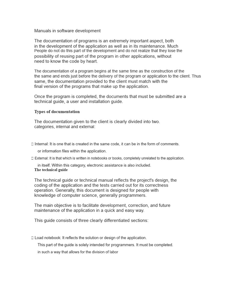 Essential Software Development Manuals | PDF | Software | Documentation