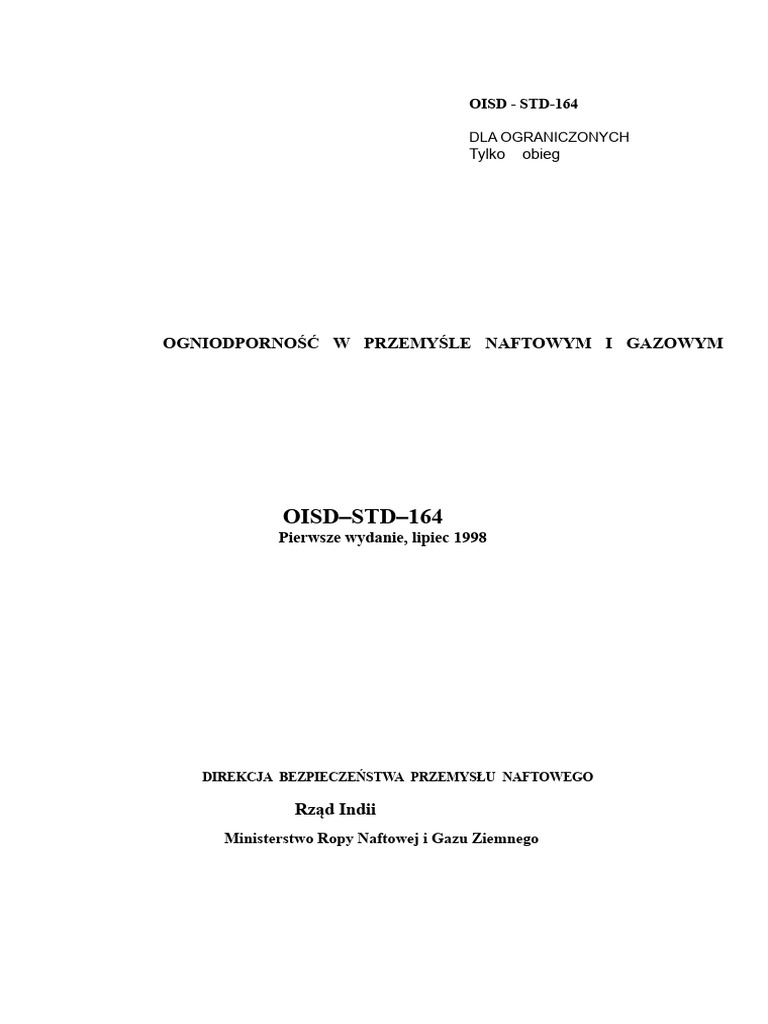 OISD Std-164 | PDF