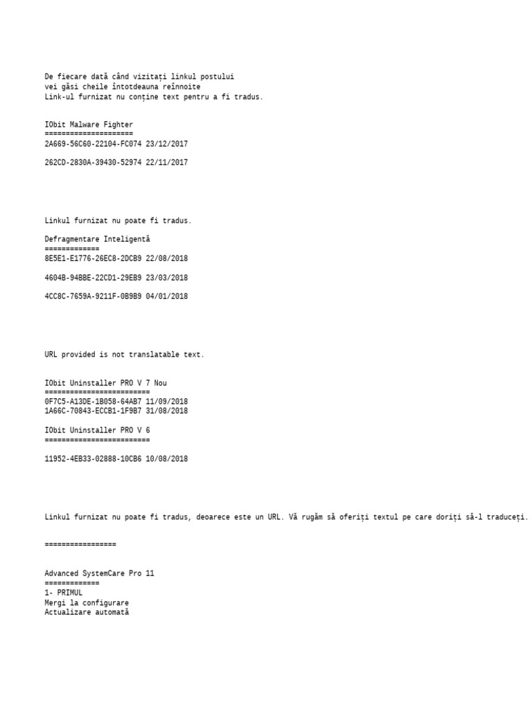 Cheia Iobit | PDF