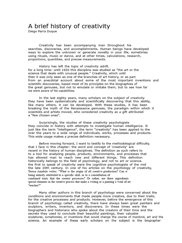 History of Creativity Unveiled | PDF | Alchemy | Surrealism
