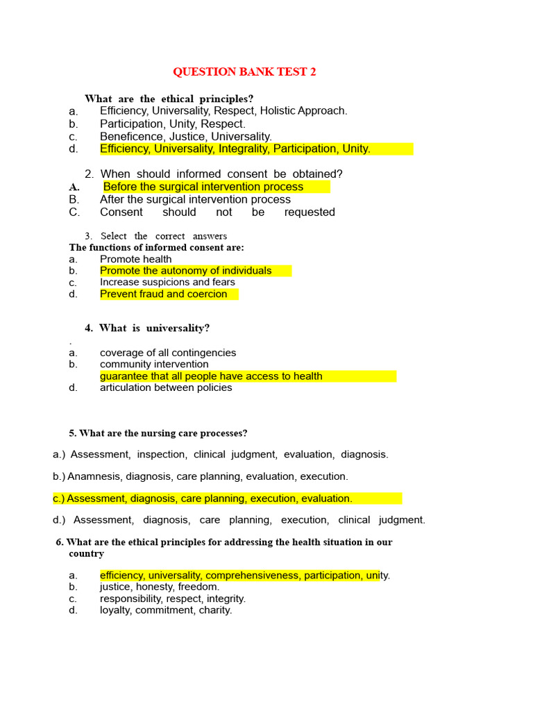 Ethical Principles in Nursing Care | PDF | Autonomy | Informed Consent