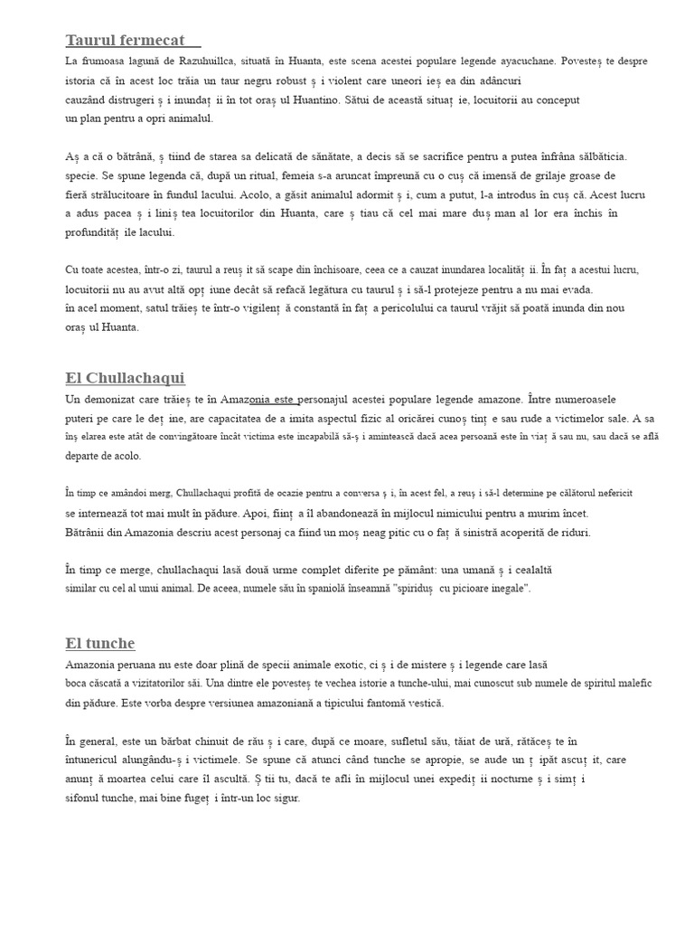 Taurul Fermecat | PDF