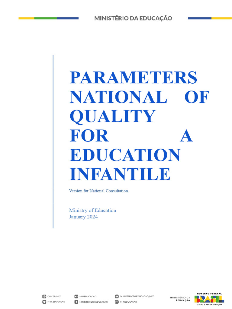 National Quality Parameters for Early Childhood Education | PDF | Child ...