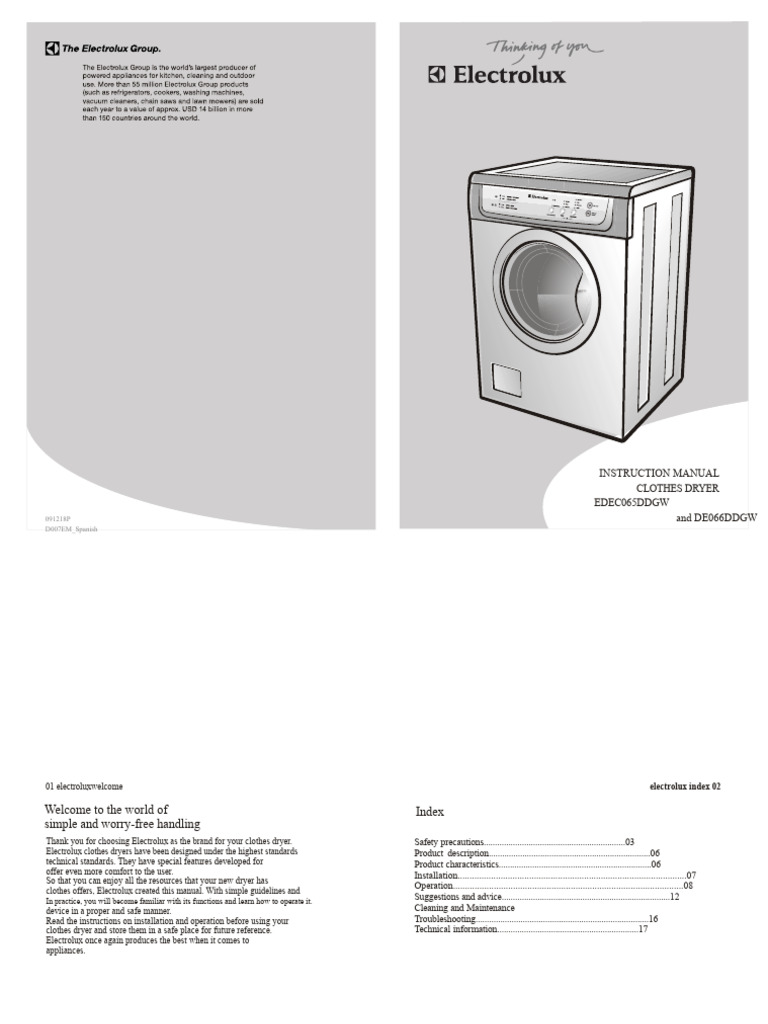 Using Your Electrolux Dryer Guide | PDF | Clothes Dryer