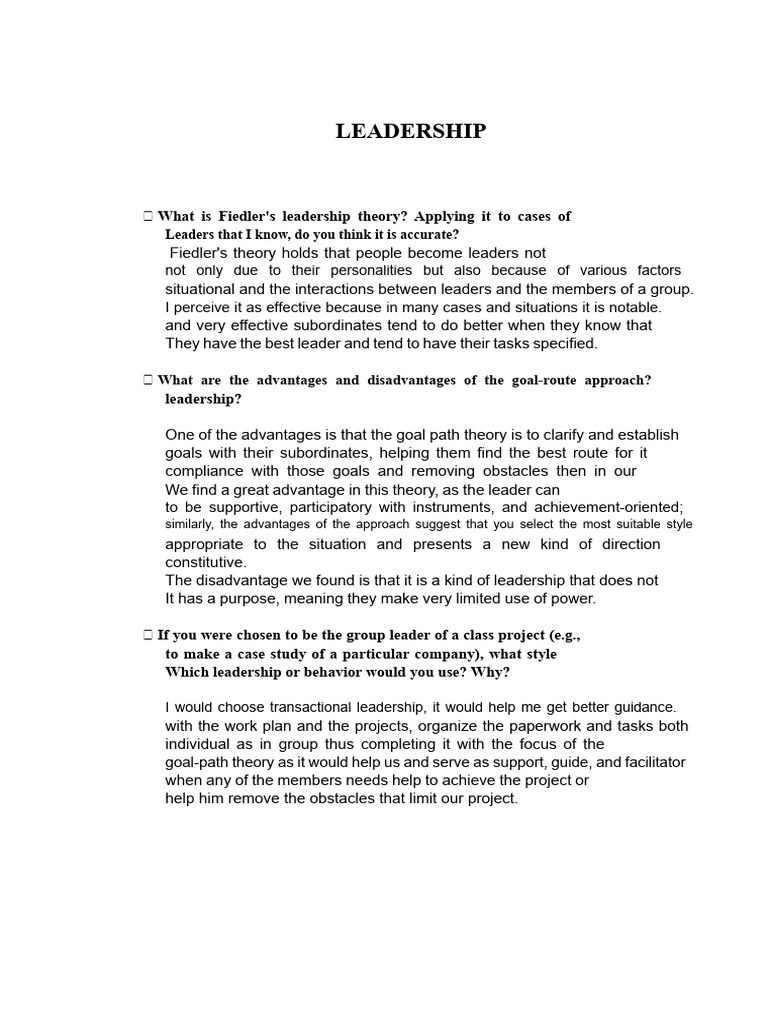 Task 6 Administration 2 | PDF | Leadership | Cognition