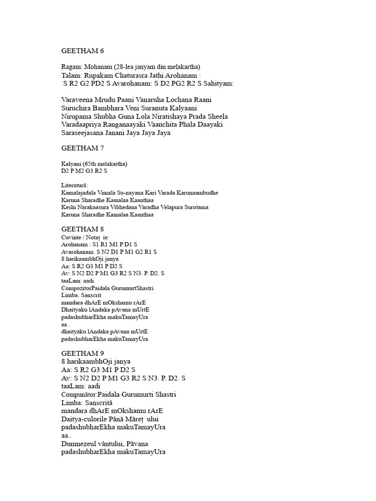 Geetham 6 | PDF