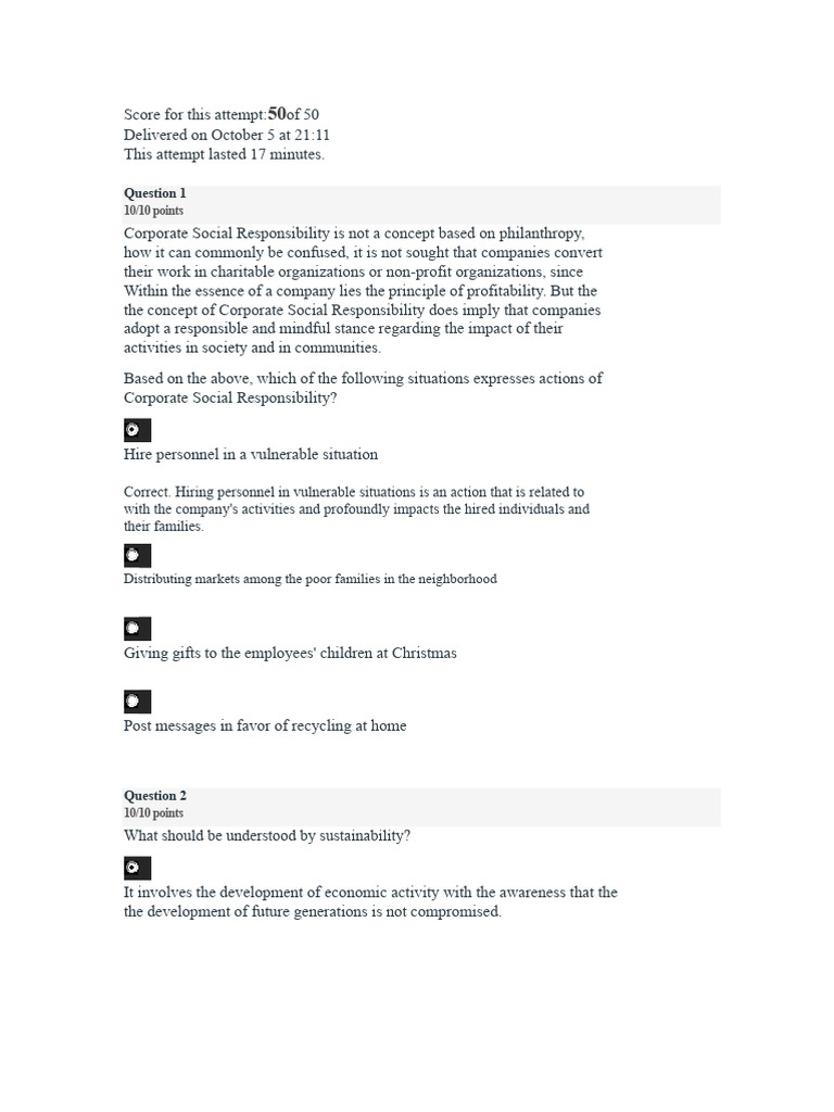 Business Ethics - Scenario 5 | PDF | Corporate Social Responsibility ...