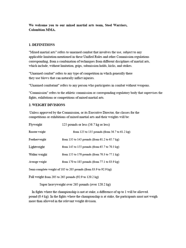 MMA Registration Guidelines and Forms | PDF | Mixed Martial Arts | Referee