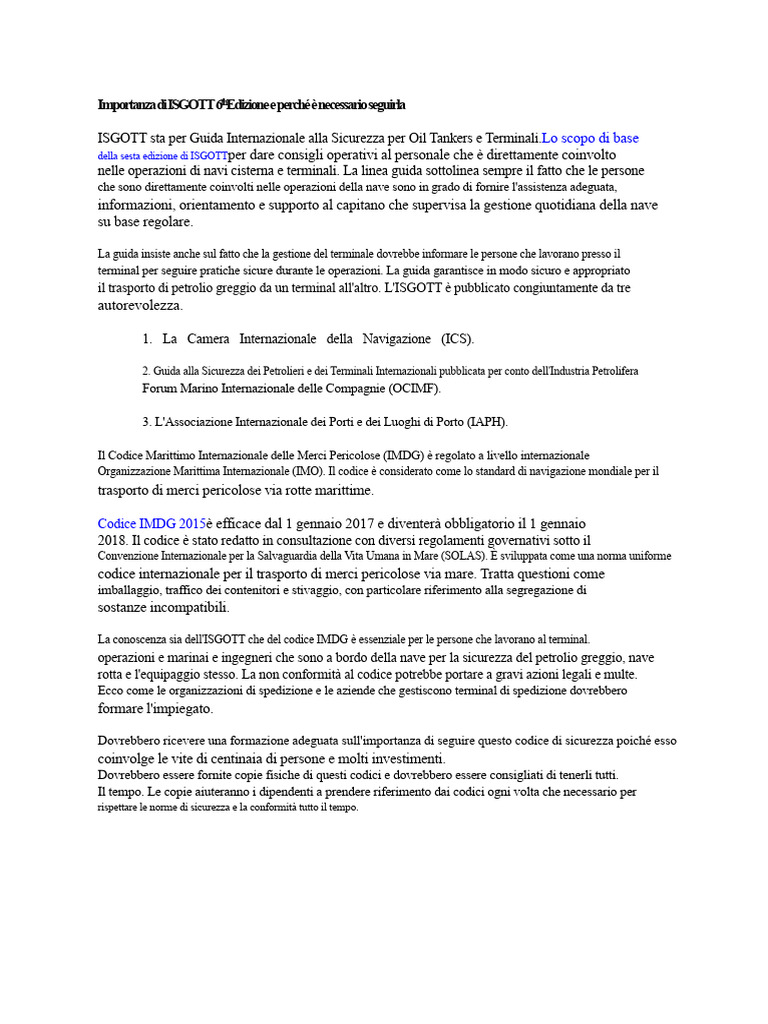ISGOTT | PDF