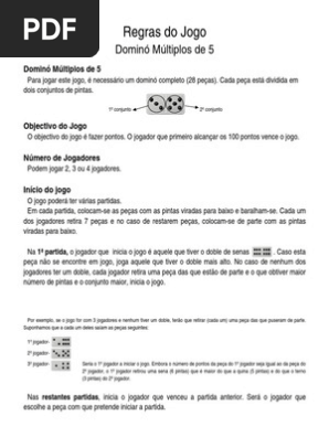 Regras Dominó Belga, PDF