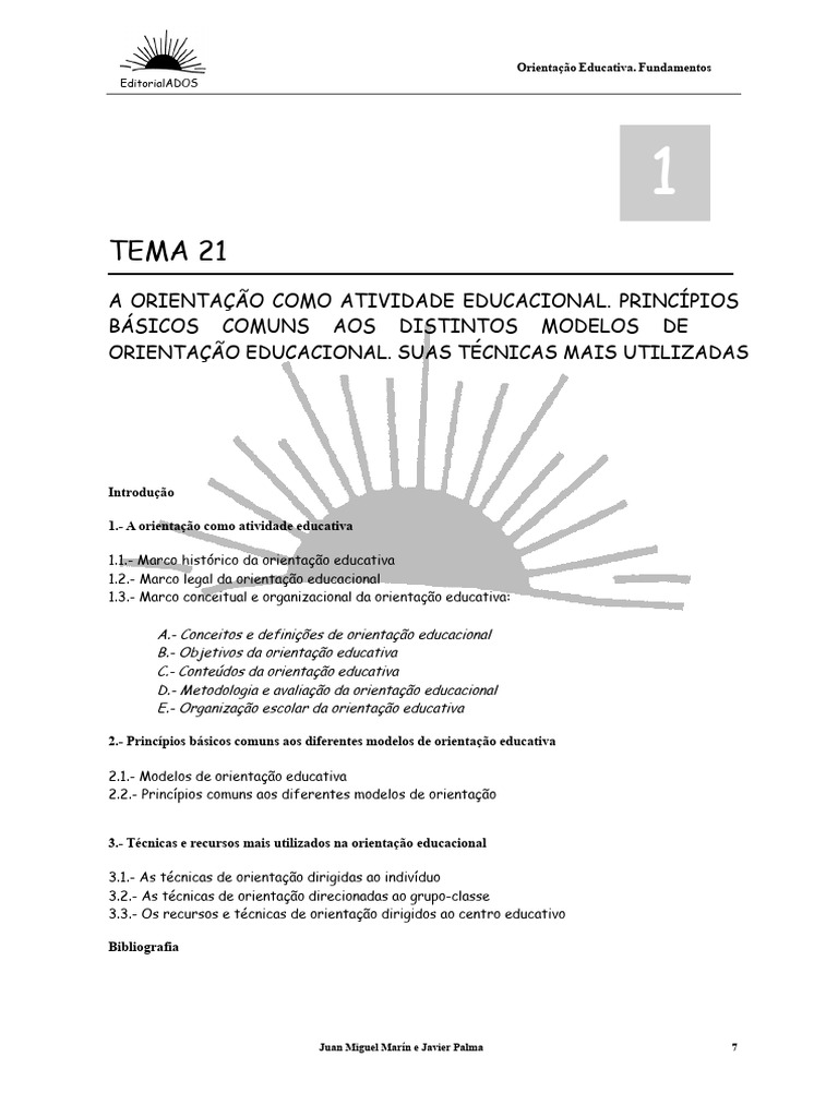 Fundamentos da Orientação Educacional | PDF | Pedagogia | Aprendizado