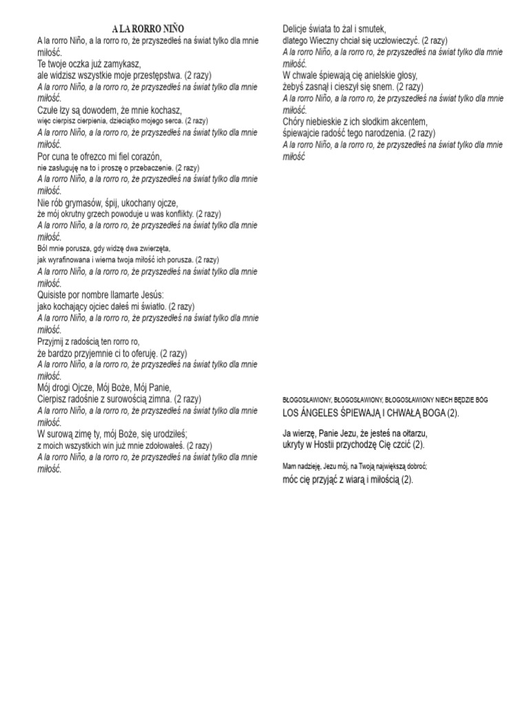 A La Rorro Niño | PDF