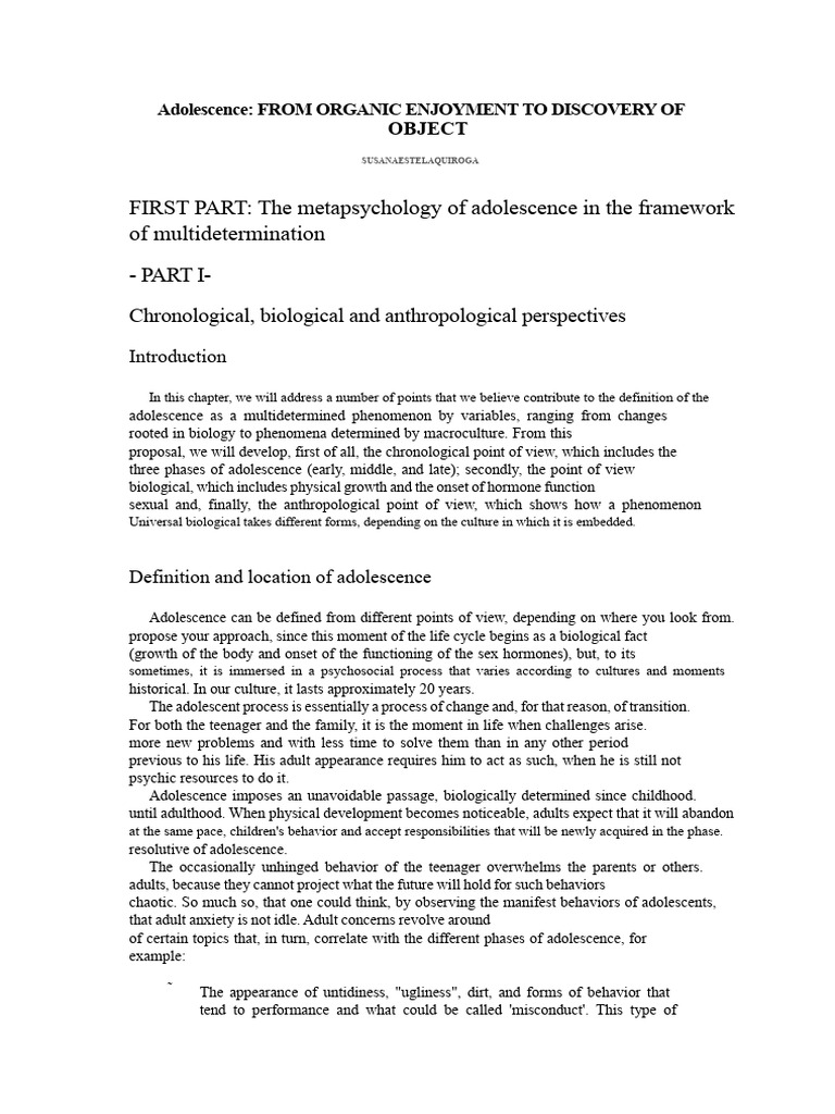 Understanding Adolescent Development | PDF | Puberty | Adolescence
