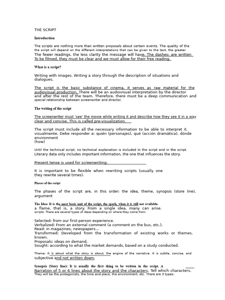 Understanding Scriptwriting Basics | PDF | Narrative | Screenwriting