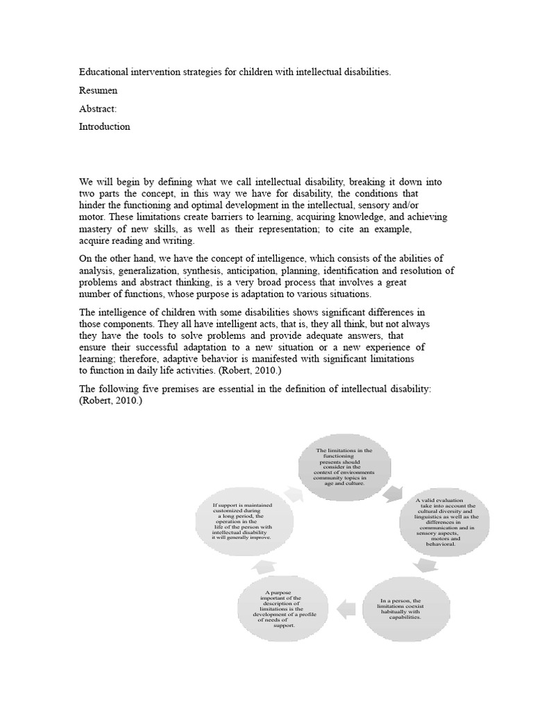 Strategies for Teaching Children with Intellectual Disabilities | PDF ...