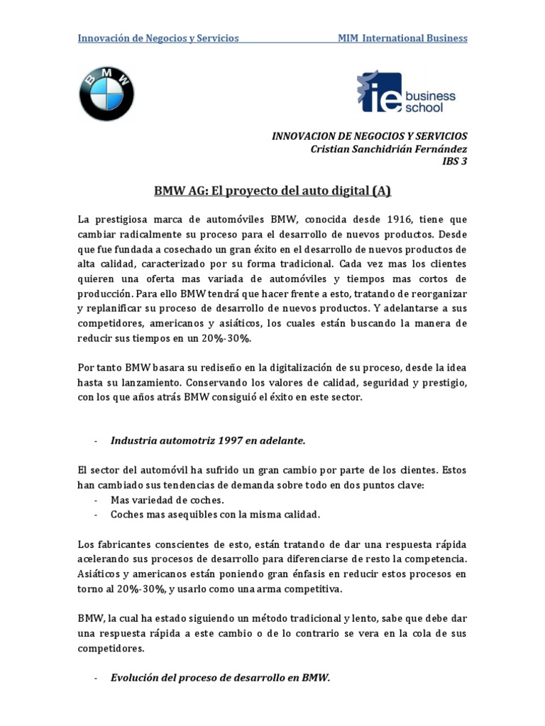 BMW | PDF | BMW | Innovación