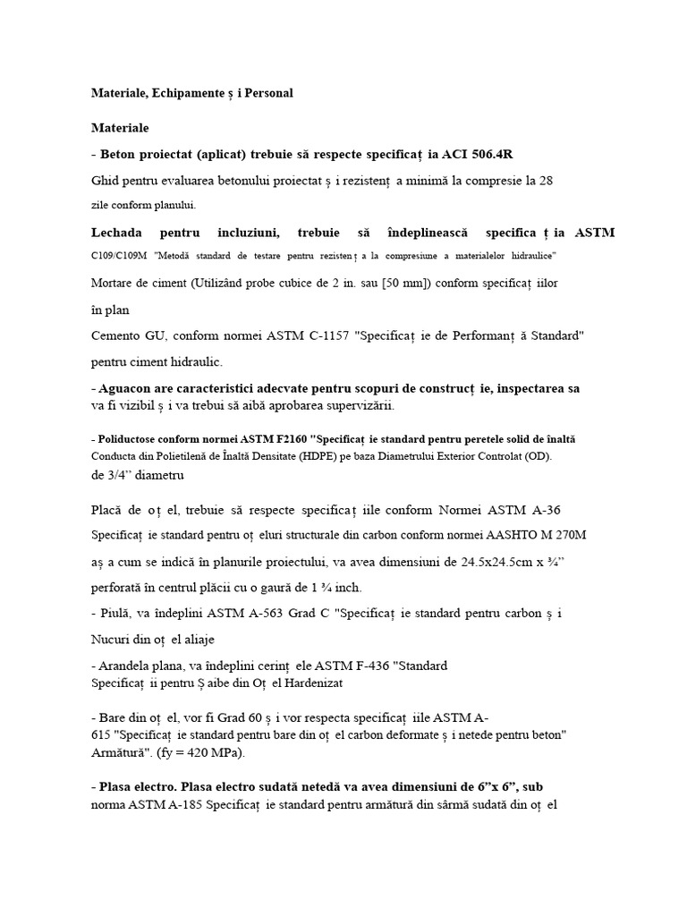 Pașii Constructivi Ai Betonului Proiectat | PDF