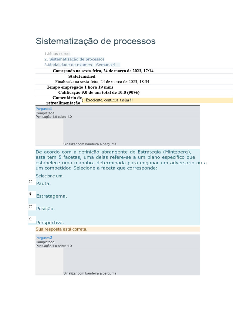 Sistematização de Processos e Benchmarking | PDF | Avaliação comparativa
