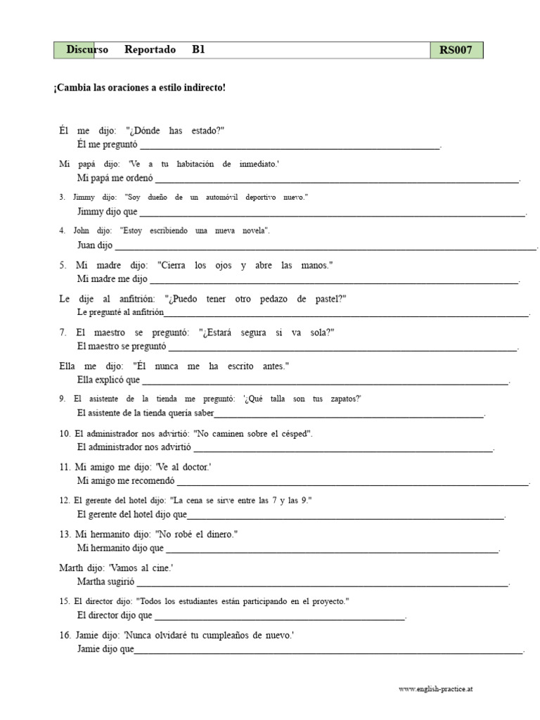 rs007 Discurso Reportado PDF | PDF
