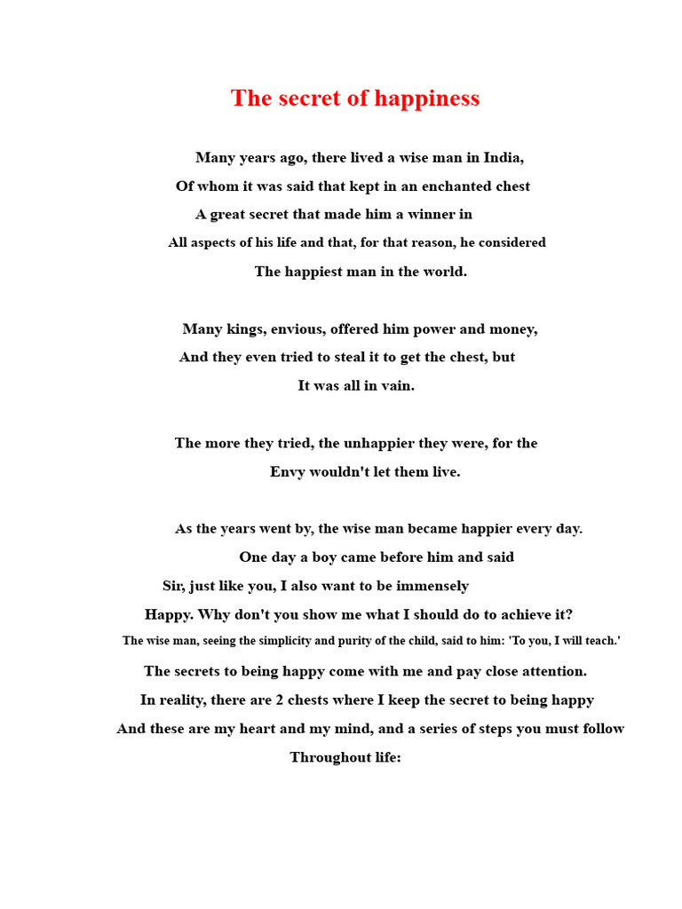 Secrets to True Happiness Revealed PDF Envy