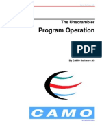 The Unscrambler Program Operation