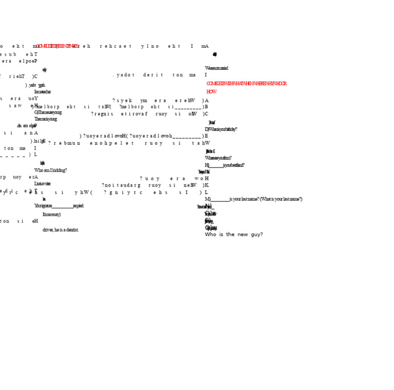 Sentence Completion Exercises | PDF | Linguistics | Syntax