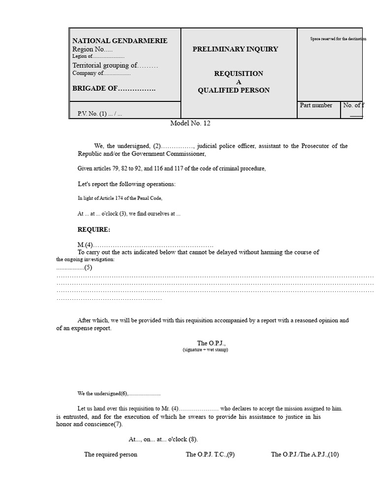Judicial Requisition Procedure Guide | PDF | Prosecutor | Common Law